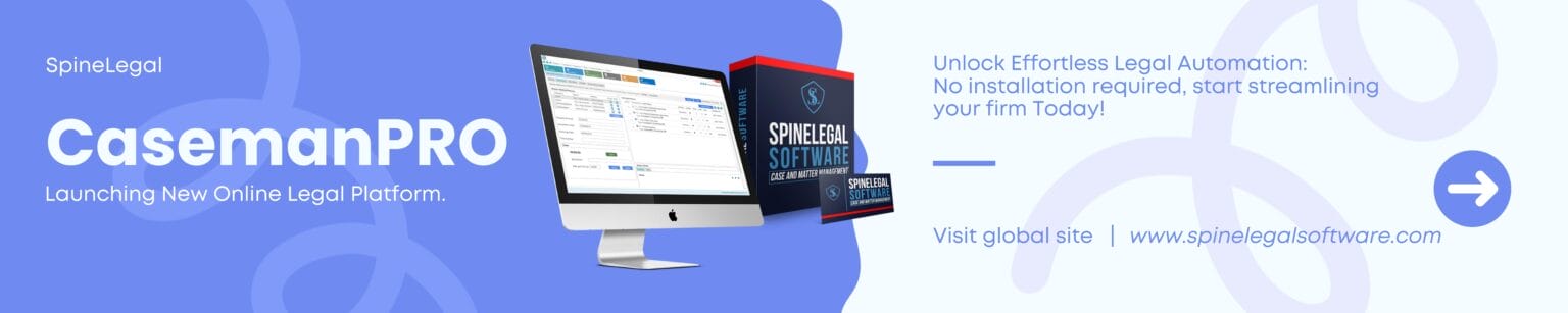 CasemanPRO by SpineLegal: Launching an effortless online legal platform for streamlined case management.
