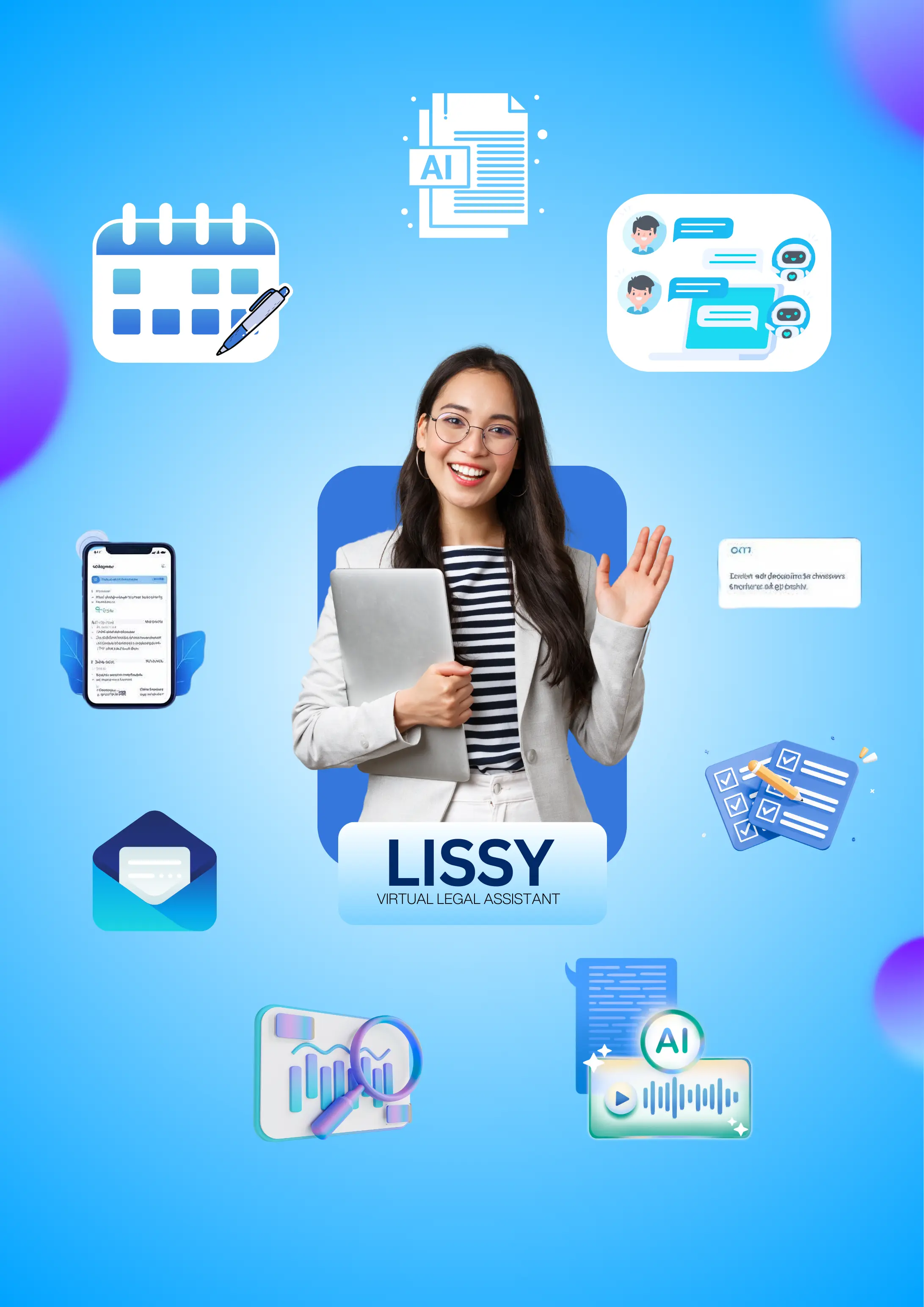 Discover SpineLegal's Lissy, virtual legal assistant, enhancing efficiency with AI-driven tools and seamless automation.