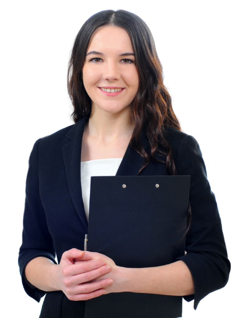 Professional woman representing reliable legal solutions with SpineLegal Software.