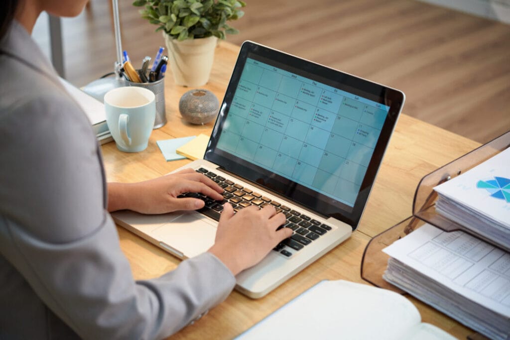 Legal practice management software dashboard for case, calendar and billing management